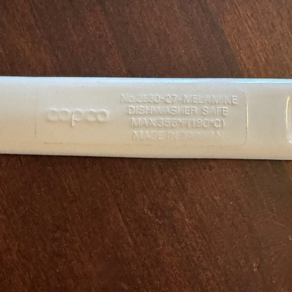 Copco Melamine White Skimmer Slotted Spoon Kitchen Utensil Dishwasher Safe